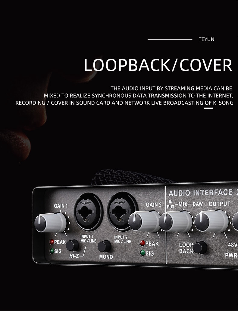 Q24 External USB Sound Card Audio Interface 24Bit/192KHz for